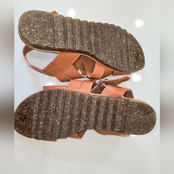 JIMENA Exclusivas 100% Yucatecas Sandals Size 7 Coral color - Picture 4 of 4